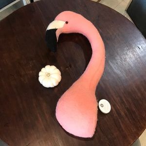 Fiona Walker 100% wool felt flamingo “taxidermy”